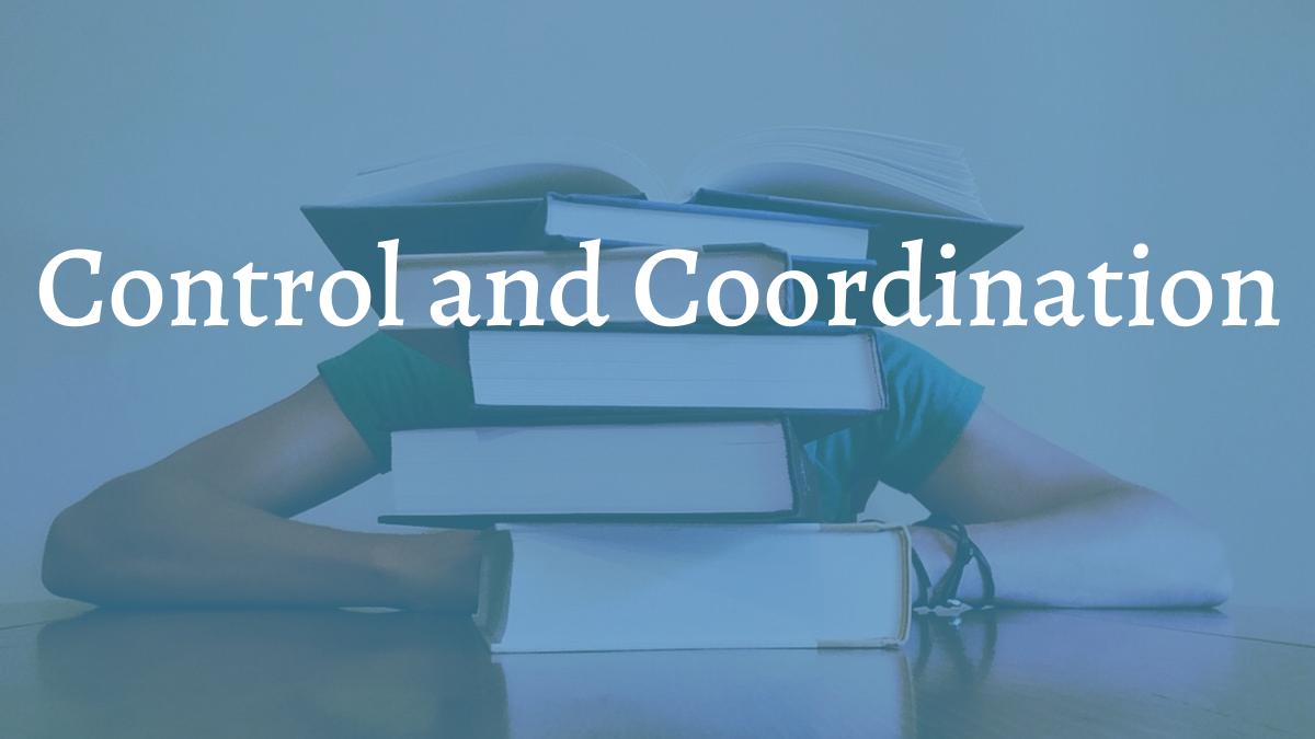 Control and Coordination
